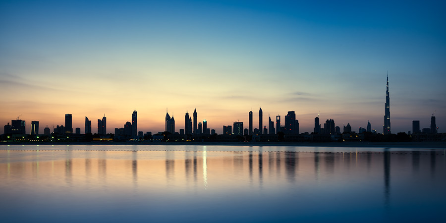 pre-dawn Dubai