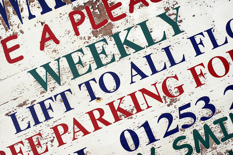 tourist typography